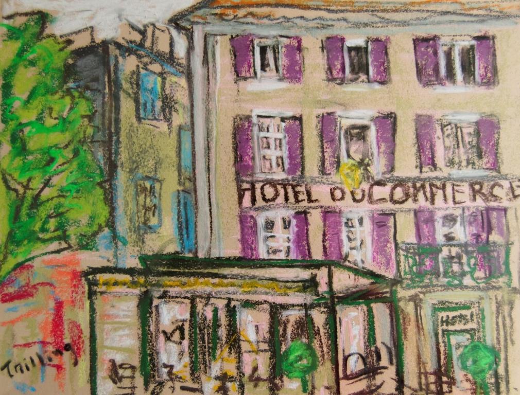 Hotel Du Commerce Pont-Saint-Esprit Bagian luar foto